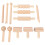 3Ensembles Outils Modelage Bois Khaki Pour Argile Pâte À Modeler 2
