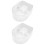 2Pièces Bols Trempage Mains Transparent Pour Ongles 6
