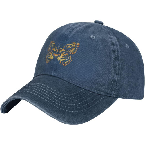 Butterfly Tiger Distressed Vasket Denim Trucker Hatt 1