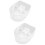 2Pièces Bols Trempage Mains Transparent Pour Ongles 8