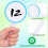 12Pièces Planchettes Blanches Portables Pour Jeux Score 7