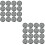 2Ensembles Grilles Pour Pots De Fleurs, Pratiques Noir 6