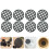 2Ensembles Grilles Pour Pots De Fleurs, Pratiques Noir 8