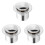 3Pièces Vidange Pop-Up Argent Durable Pour Maison 3