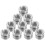 40Pièces Adaptateur Micro Stand Argenté Acier Compatible Caméra 2