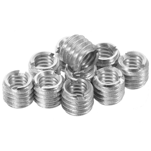40Pièces Adaptateur Micro Stand Argenté Acier Compatible Caméra 2