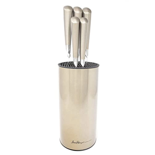 Stainless Steel Midas 5-Piece Knife Set with Block