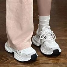 (White, 35) Women Anti-Slip Sneakers for Office & Outdoor
