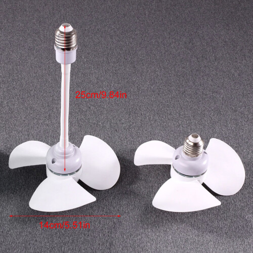 Deckenventilator mit E27-Fassung und Ein-/Ausschalter, 5,5 Zoll 2