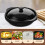 2Pièces Casseroles Céramiques Noires Multi-Usages Ergonomique 6