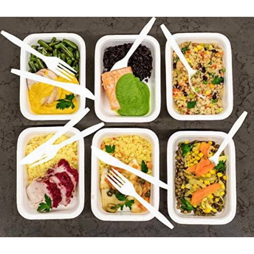 Cutlery Plastic Soup Spoons Medium Weight Disposable Silverware (White,1000 Soup Spoons) 1