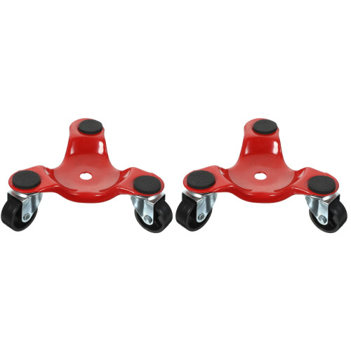 2Pièces Dolly 3 Roues Pivotantes Pour Mobilier 1