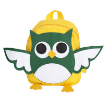 Kids Backpack Cute Cartoon Owl Neoprene Toddler Bag With Roomy Pocket And Adjustable Shoulder Straps, Suitable For School Zoo Park Visits