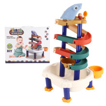 Water Table Kids Activity Center With Building Blocks And Chairs, 7In1Learning Play Table Featuring Adjustable Height And Ergonomic Seating