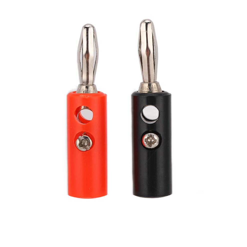 Stackable Connector High Quality Banana Plug Male For Speaker Wire, High Current Screw Banana Plugs For Speaker Wire Connector Cable Adapter Works 9049227967377