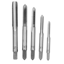 Maschinenschrauben-Gewindebohrer-Reparaturset, spiralförmig, metrisch, aus Hochleistungsschnellstahl, titanbeschichtet, langlebiges