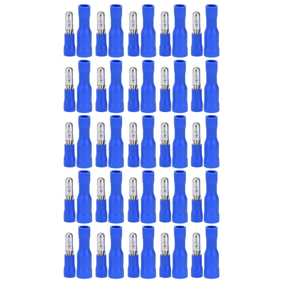 Bullet Plug Connectors Male-Female Connectors Fully Insulated Crimp Terminals Connectors Solderless Wire Crimp Terminals Quick Splice Corrosion 9049227969616