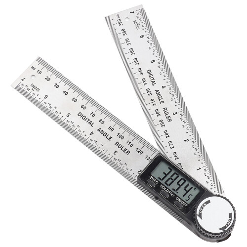 Digital Goniometer Tool, Electronic Protractor with Digital Calculation System and Locking Knob for Precision Work High Accuracy Multi Functional