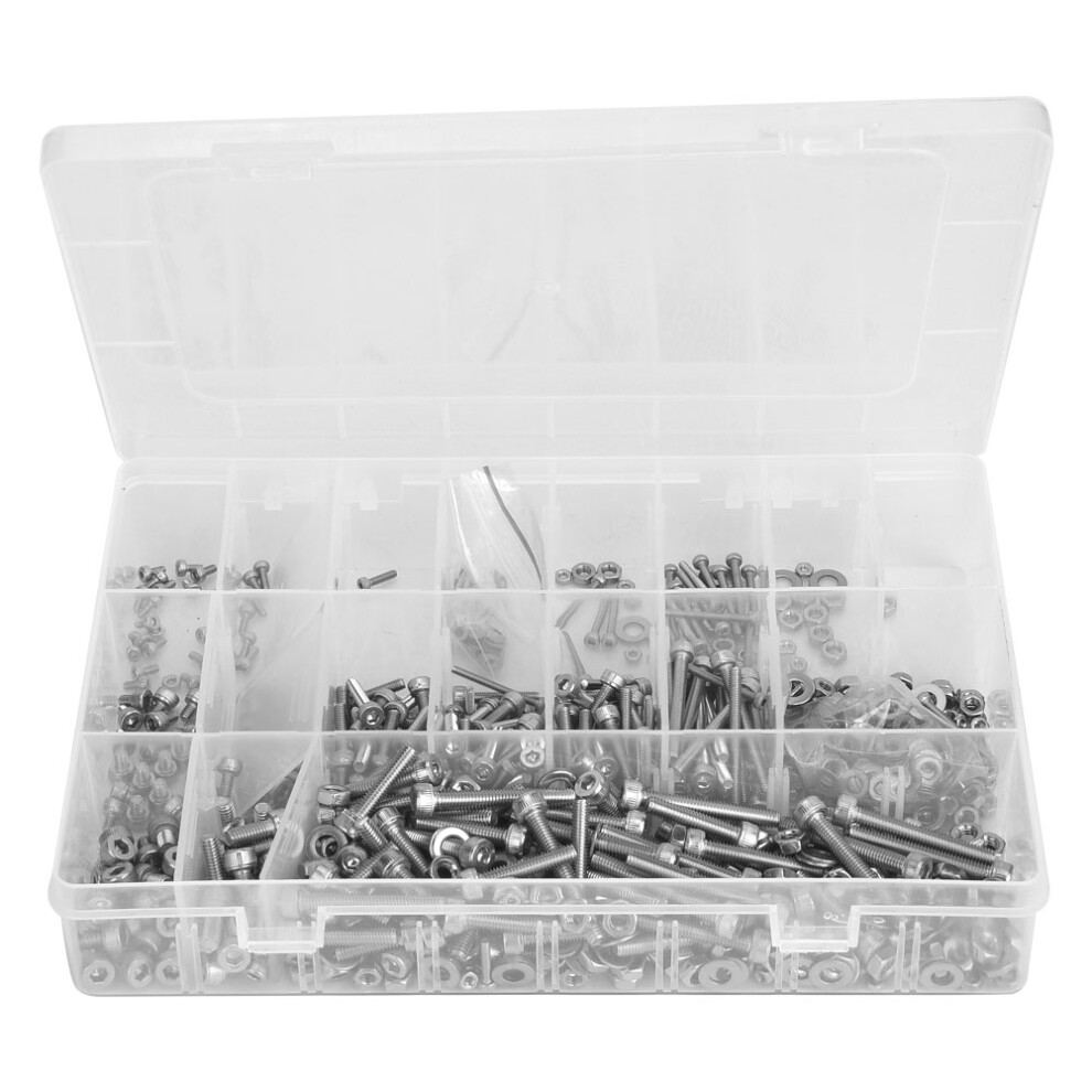 Premium Fasteners Kit With Durable Package, 304Stainless Steel Metric Screws And Nuts Set Featuring Wide Application Across Industries 9049227969357