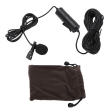 Mini Metal Clip Lavalier Lapel Microphone With Flexible Cable Omnidirectional Pickup Lightweight Materials No Batteries Required For Content Creators