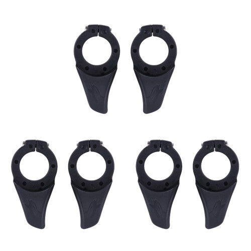 3Paires Guidons Poignets Route Noir Fixation Sécurisée 1