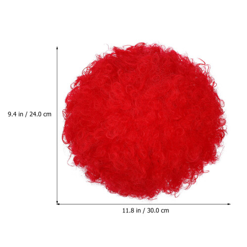 10Pièces Perruques Afro Clown Souples Multicolores Pour Cosplay 1