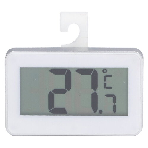 Digital Fridge Thermometer LCD Display C/F Conversion Waterproof Structure Multi-Placement Options for Kitchen Restaurants Pharmacies