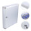2Ensembles Clé Mural Argenté Aluminium Mdf Sécurisé Capacité 8