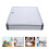 2Ensembles Clé Mural Argenté Aluminium Mdf Sécurisé Capacité 9