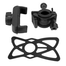 Supporto per manubrio Supporto universale per telefono per accessori per bicicletta Design resistente agli urti Impugnatura regolabile Base