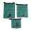 3Pièces Imperméables Nylon Vert Pour Randonnée Canoë 8