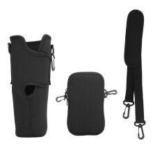 Soft Neoprene Bottle Sleeve With Adjustable Sling Strap, Thermal Insulation And Shockproof Protection, Universal Fit Lightweight Carrier For Most