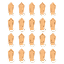 Zipper Extension Genuine Leather Leaf Shape Easy To Use Replacement Pull Strap Alloy Material For Handbags Luggage Jackets Coats Zipper Tags