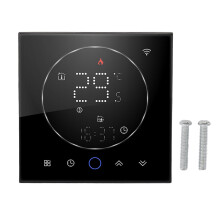 Smart LCD Thermostat Programmable Controller Accurate Heating Regulation Energy Efficiency Voice Command Ready