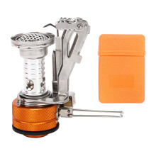 Durable Portable Camping Stove High Strength Construction Wind Resistant Design Electronic Igniter Full Flame Adjustment Miniature Backpacking Cooker
