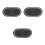 3Pièces Patches Batterie Doubles Pédales Protection Durable 7