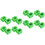 16Pièces Protections Vert Usure Choc 4