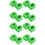 16Pièces Protections Vert Usure Choc 5