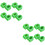 16Pièces Protections Vert Usure Choc 6