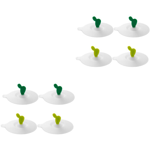 8Pièces Couvercles Silicone Multi Couleurs Réutilisables Pour Tasse 2
