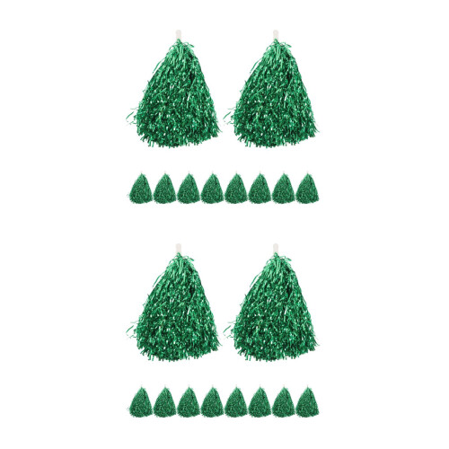 20Pièces Pompoms Vert Avec Pour Supporters 1