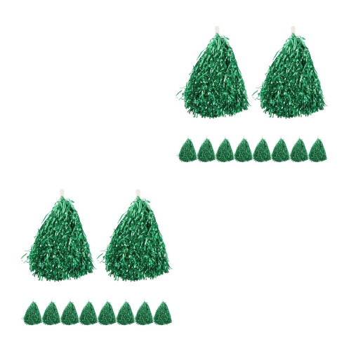 20Pièces Pompoms Vert Avec Pour Supporters 2