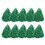 20Pièces Pompoms Vert Avec Pour Supporters 8