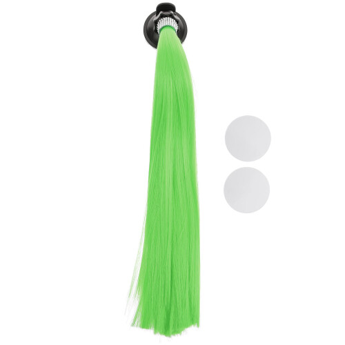 2Pièces Accessoires Casque Décoratives Tresses Vertes Stylées 1
