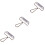 3Pièces Rouleau À Argile Argent Durable Pour Embossage Modélisme 4