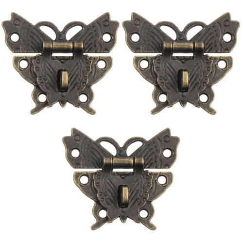 6Pièces Loquets Pour Boîte En Bois Vintage Durable 1