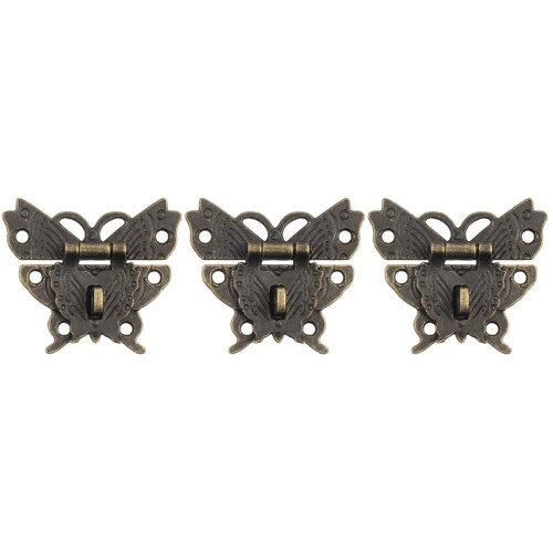 6Pièces Loquets Pour Boîte En Bois Vintage Durable 2