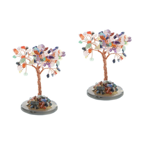2Pièces Arbre Cristal Décoratif Pour Bureau Salon 2