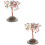 2Pièces Arbre Cristal Décoratif Pour Bureau Salon 5