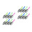 16Pièces Flash LED Roues Couleurs Accessoires 8